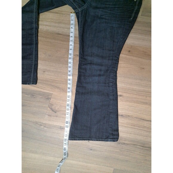 Express Blue Jeans Women's Eva Boot-Curvy Fit-Mid Rise-Dark Wash Size 0s - Picture 9 of 9